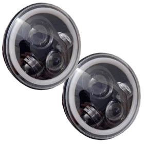 Par de Faróis Angel Eyes 6 Polegadas - Ideal para Seu Veículo