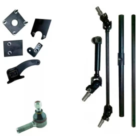 Kit Direção s/ Caixa de direção para adaptar em Jeep - kit de direção mecânica de Santana p/ adaptação em Jeep, Rural e 