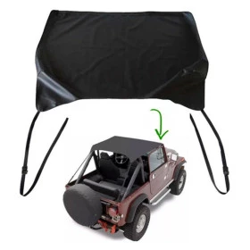 Toldo Preto para Jeep Willys Ford CJ5 / Capota Tipo Bikini 
