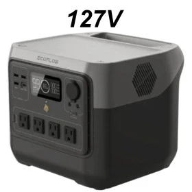EcoFlow River 2 Pro Gerador Portátil Energia 800W 768Wh 127v  Wi-Fi Bluetooth Trailer Camping Casa Solar Offgrid