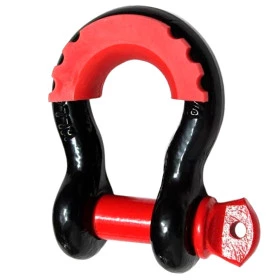 Anilha (Manilha) de Aço Carbono 3/4 com Protetor Anti Ruído para Troller Jeep e Picapes