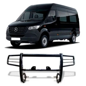 Quebra Mato Com Base Para Guincho Preto Sprinter 415 E 515