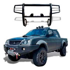 Para-choque Impulsão L-200 Sport/outdoor C/ Base De Guincho