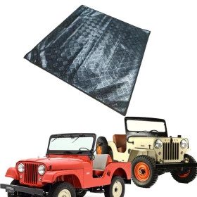 Tapete Traseiro em PVC Emborrachado Jeep Willys CJ5 / CJ3