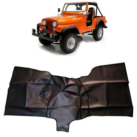Tapete Dianteiro Em PVC Emborrachado para Jeep Willys Cj5 1955 Em Diante