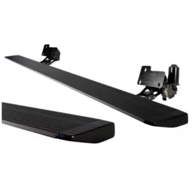 Estribo Elétrico Para Dodge RAM 1500 REBEL 2021 à 2025 em Alumínio cor Preto