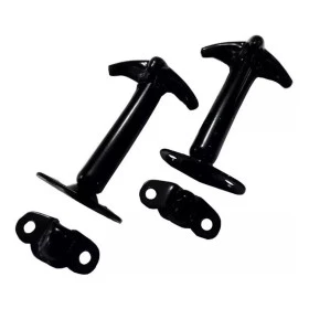Gancho do capo preto para Jeep Willys, Rural e F-75 (o par)
