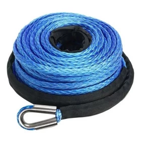 Cabo Sintético Kevlar p/ Guincho 28mts 10mm 8.500lbs 12.000lbs 13.500lbs - AZUL