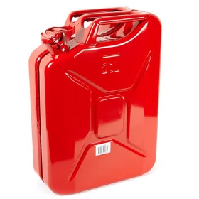 Galão de Combustível 20L em Aço Galvanizado Chapa 8 com Trava – Ideal para Viagens e Expedições