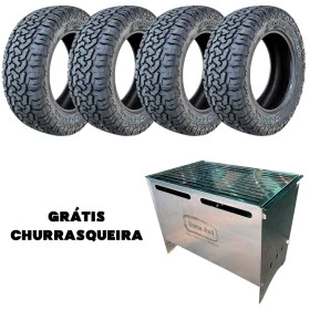 Jogo com 4 Pneus 35x12.5 18 modelo 1100 All Terrain AT + Churrasqueira Grátis