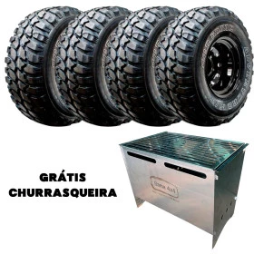 Jogo com 4 Pneus 33x12,5 R15 GT RADIAL Adventuro MT 108Q 6PR + Churrasqueira Grátis
