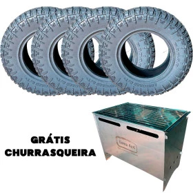 Jogo com 4 Pneus 35x12,50 R18 RT 60% Terrenos Acidentados 40% Estradas + Churrasqueira Grátis