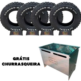 Pneu 265/70 R17 Mud GT Radial Savero Komodo com Cravos e Reforço Lateral 121/118Q + Churrasqueira Grátis