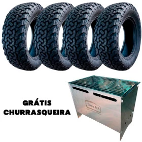 Jogo com 4 Pneu 265/65 R17 AT Modelo Tracker All Terrain + Churrasqueira Grátis