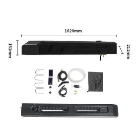 Tanque Reservatório p/ Rack de Teto para água com Mangueira Pressurizada 26 Litros - Ideal para Camping e Offroad