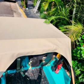 Toldo na Cor Bege Areia para Jeep Willys e Ford CJ3 OU CJ5