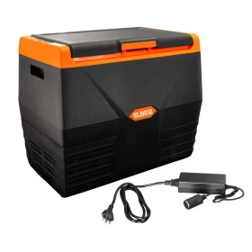 Geladeira Portátil Elber Black Line 35 Litros Preta 12v 24v + Fonte - Quadrivolt