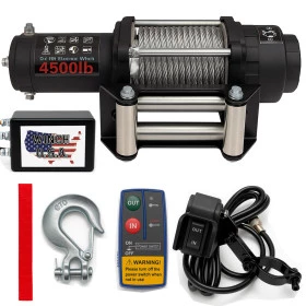 Guincho Elétrico 4.500LBS Winch com Cabo de Aço 2.041 Até 2.041 Kilos