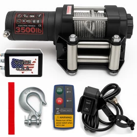 Guincho Elétrico 3.500LBS Winch com Cabo de Aço Até 1.587 Kilos