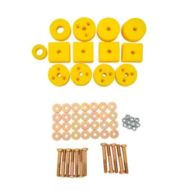 Combo jogo de Calços de carroceria para F-75 2 polegada em PU com jogo de Parafusos / Coxim