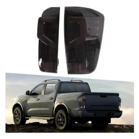 Par de Lanterna Sinaleira Traseira Nissan Frontier 2016 A 2023 Led - Fumê