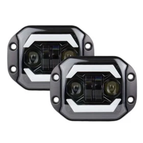 Par Farol LED 5 Polegadas Angel Eye Milha 6500k 12-24v