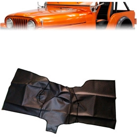 Kit Tapete dianteiro + Traseiro Emborrachado para Jeep Willys CJ5  Ano 1955 em diante