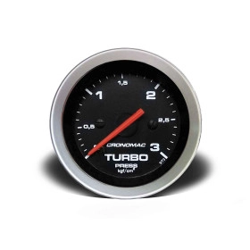 Manômetro de Pressão do Turbo 52mm 3 Kgf/cm² Linha Sport