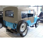 Capota Pissoletro Fixa c/ 5 janelas para Jeep Willys CJ5 anos de 1955 à 1983 cor Bege Iraque