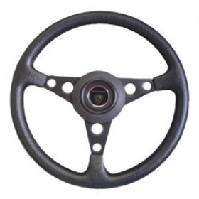 Volante Carrera preto para Willys, Rural e F-75 (com Cubo) 