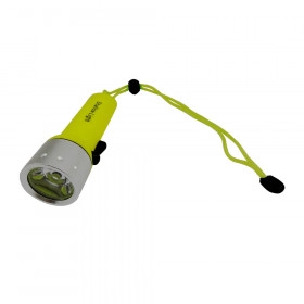 Lanterna de Mergulho 980.000 Lumens LED Cree Q5 à Prova D'água - Cor: Amarelo Limão
