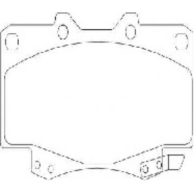 Pastilha de Freio Dianteira - Hilux  - 119 x 68,4 x 17 - PW 543