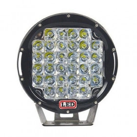 Farol de led 8 ½ polegadas 32 leds 96 W , lente acrílica, USA Ideal para Land Rover Defender, Troller, Wrangler - Moldur