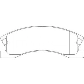 Pastilha de Freio Dianteiro -  Cherokee -  157,8 x 60,5 x 19,2 - PW 612