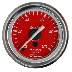 Pressão Óleo 0-10Kg  ø=60mm Rosca = Q Vermelho (W04.113R)