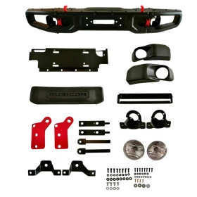 Para-choque Dianteiro em Aço c/ Base de Guincho p/ Jeep Wrangler JK / JKU 2007 à 2017 Mod. Rubicon Edição de Aniversário