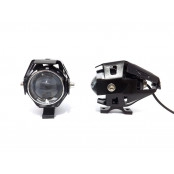 Farol milha de LED com Lente Convexa - Universal - Ideal para Motos / Quadriciclo / ATV / UTV / Motoscross / Offroad e 4