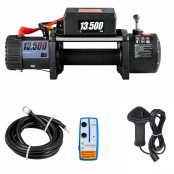 Guincho Elétrico Winch 12v 13500lbs SEM CABO, SEM ROLETE  C/ Controle S/ Fio