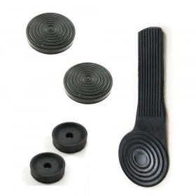 Kit Capa / Borracha do Pedal / Pedais Acelerador, Freio e Embreagem para Jeep Willys CJ5 / CJ6, Rural e F-75 - Inclui Ba