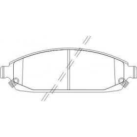 Pastilha de Freio Dianteiro - Cherokee - 176 x 56,8 x 17,3 - PW 681