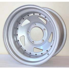 Roda aro 16x7 Modelo Direcional estilo Mangels em aço com 5 furos para Jeep Willys