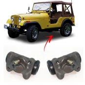 Kit com 2 Cilindro de Freio Traseiro Direito + Esquerdo para Rural e Jeep Willys CJ5 / CJ6 1955 em diante - 802951 / 649