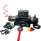 Guincho Winch 13.500lb 12v Black Premium Cabo de Kevlar - Estoque Limitado