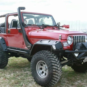 Jogo de Alargadores Fender para Jeep Wrangler LJ, TJ e YJ de 1996 até 2006