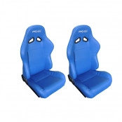 Par de Bancos Concha Reclinável Azul  X1 Seat – AUS - Feito em Espuma Injetada - importado acompanha trilhos universais