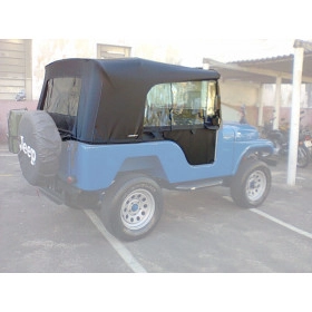 Capota   conversível para jeep cj ,  5 janelas pissoletro,  semi nova, completa   Possui um pequeno raspado na frente, c
