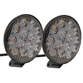 Farol de Milha LED 42W com 14 LEDS 12v / 24v ( 11,5 cm ) - O Par