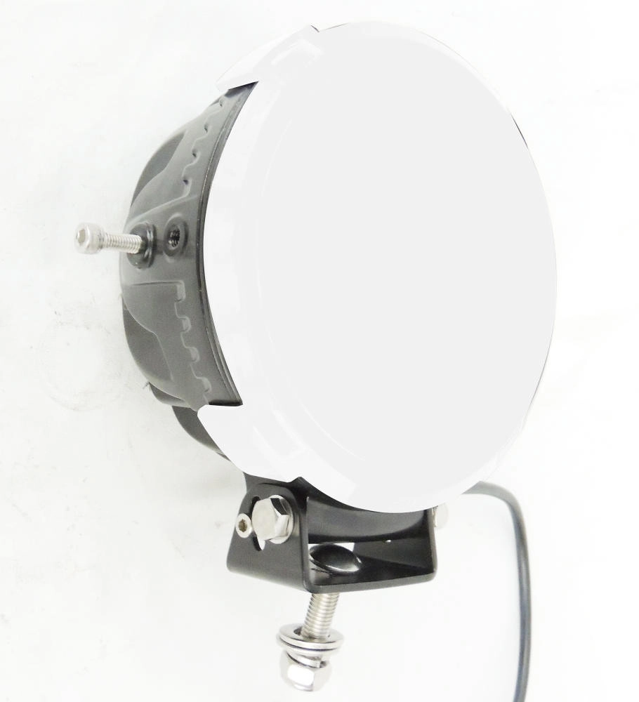 Capa Plástica para Farol de LED Ø = 17cm cor Branca - O Par
