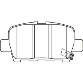 Pastilha de Freio Traseiro - Suzuki  Vitara - 105,5 x 39,5 x 13,7 - PW 743