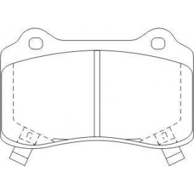 Pastilha de Freio Traseiro - Cherokee - 109,7 x 69,3 x 15,4 - PW 783